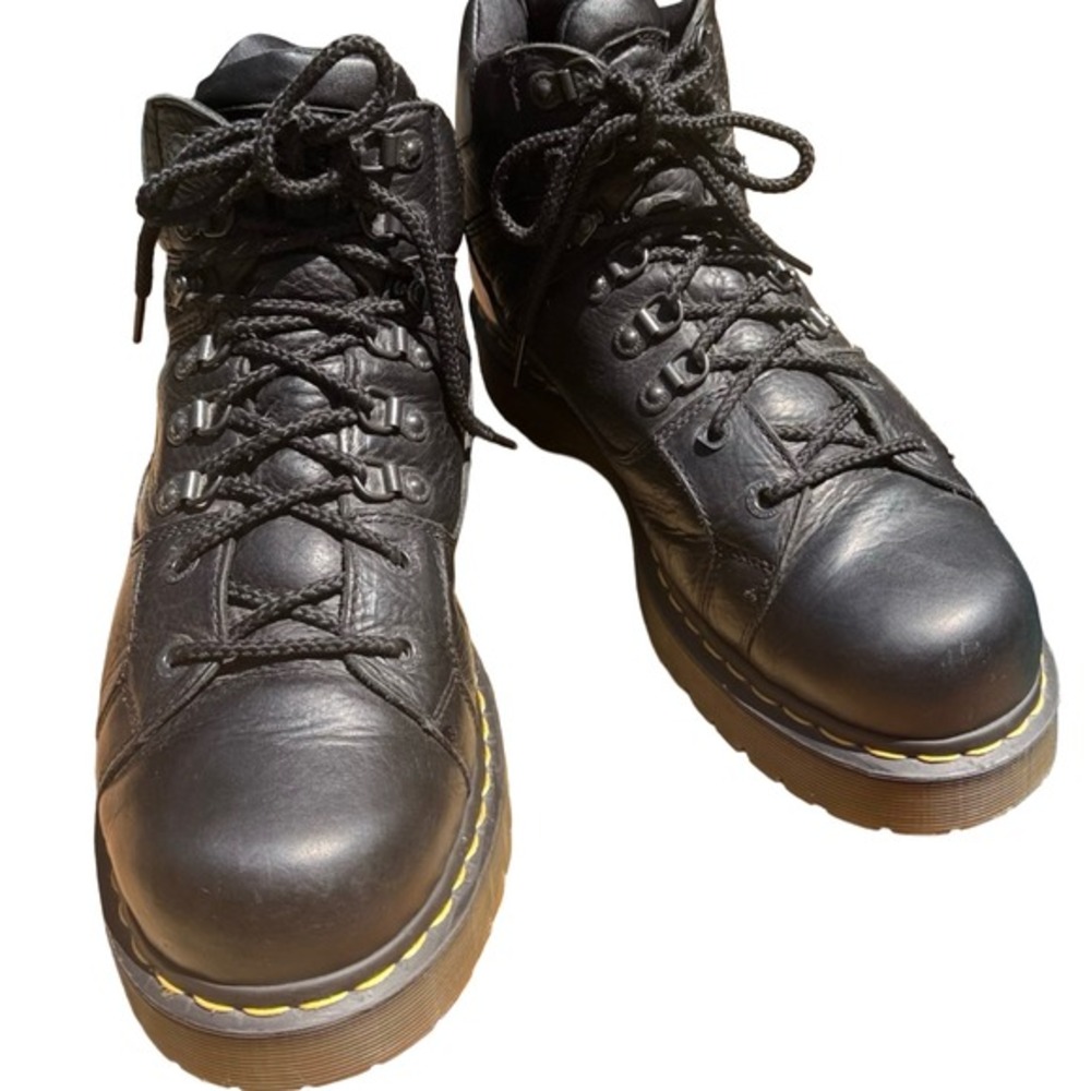 Dr. Martens 8699 Bex Boots Black Leather Hiking Combat Mens US 12 UK 11 EU 46 - Picture 2 of 10